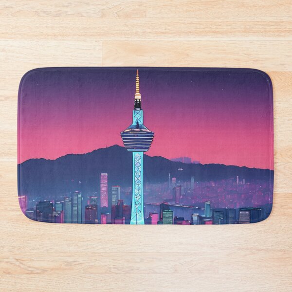 Item preview, Seoul namsan tower cityscape designed and sold by milestotreasure.