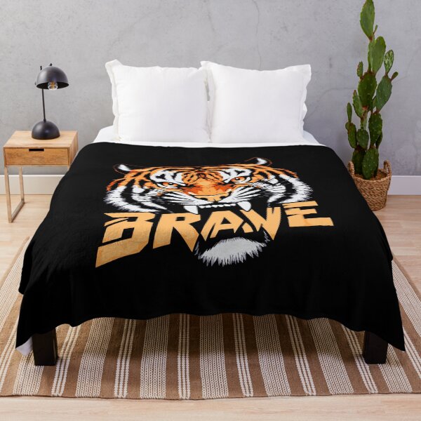 Item preview, Tiger BRAVE menacing fearless fierce wil predator apex courage designed and sold by w1ckerman.