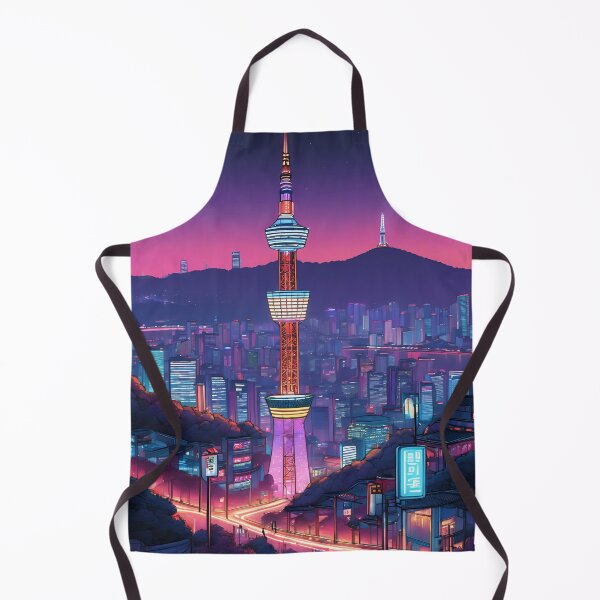 Item preview, Seoul namsan tower neon city designed and sold by milestotreasure.