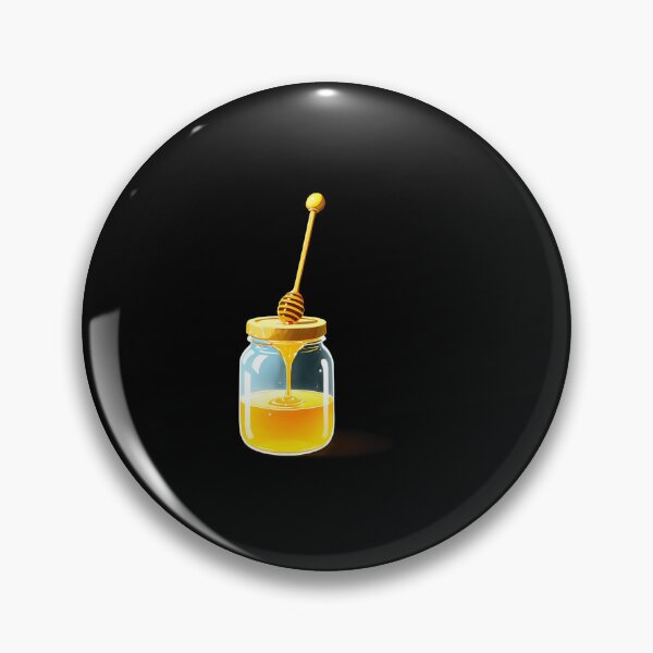 Item preview, Honey jar with dripping honey dipper designed and sold by artwaves.