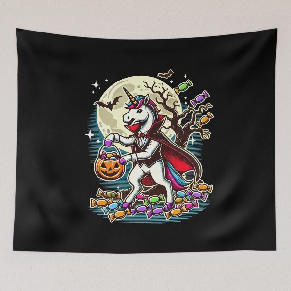 Item preview, Funny Vampire Unicorn Loves Candy designed and sold by LuminOrb.