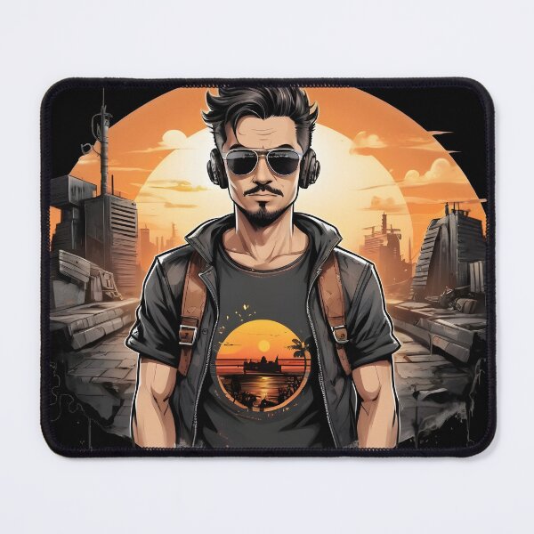 Item preview, Retro Gamer with Sunglasses designed and sold by Mechanical-Artt.