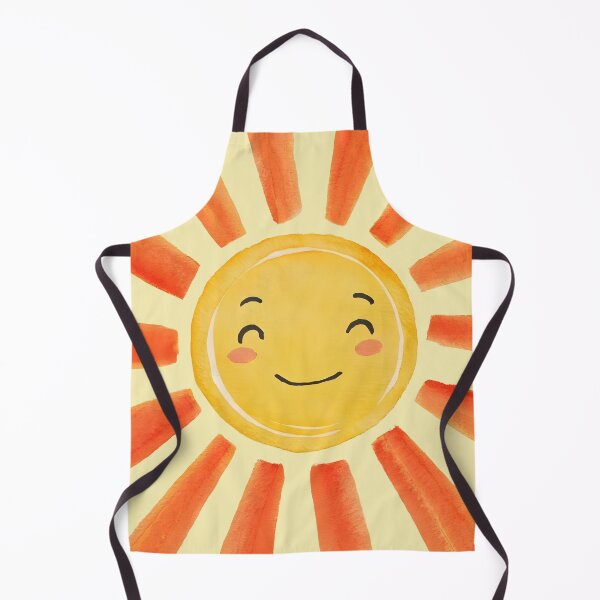 Item preview, brushed watercolor radiated painted sun designed and sold by LILY ROSE.