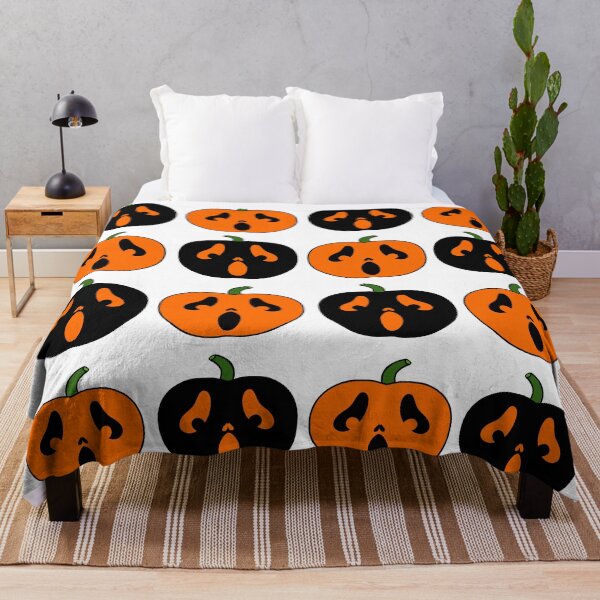 Item preview, Creepy Pumpkin Pattern designed and sold by Sartoris Art.