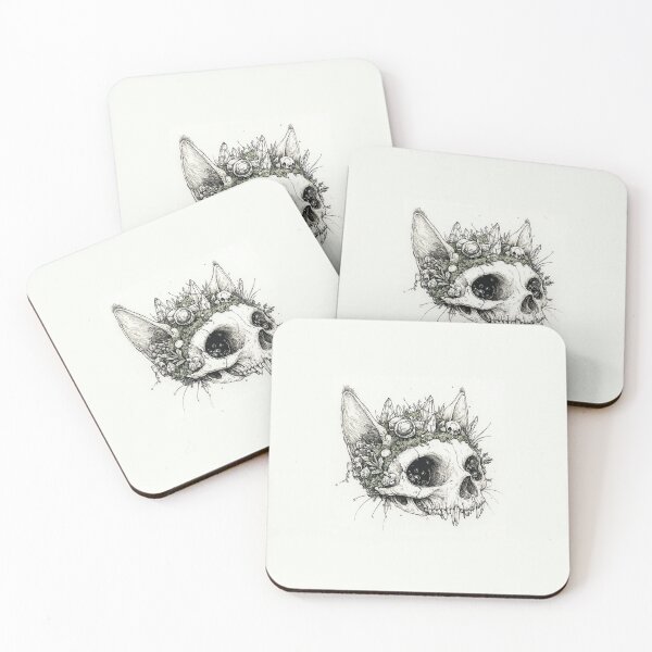 Item preview, Goth Cat Skull designed and sold by 444DesignWorld.