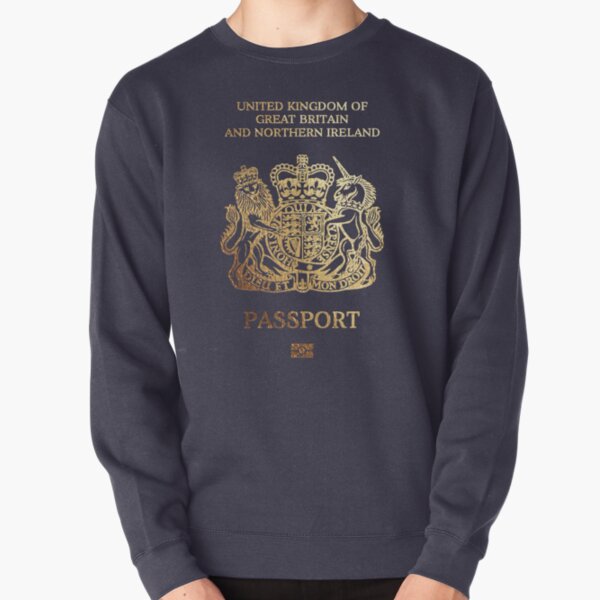 British Passport Cover Pullover Sweatshirt
