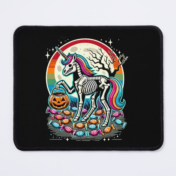 Item preview, Funny Unicorn Skeleton Loves Candy designed and sold by LuminOrb.