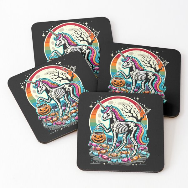 Item preview, Funny Unicorn Skeleton Loves Candy designed and sold by LuminOrb.