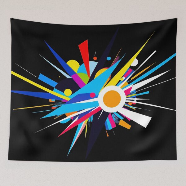 Item preview, Vibrant Abstract Geometric Explosion designed and sold by artwaves.