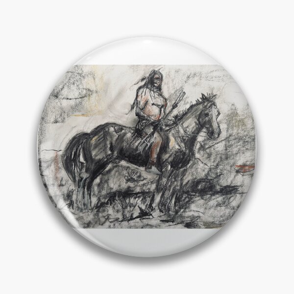 Item preview, Native Brave on Horse designed and sold by cgoertzenart.