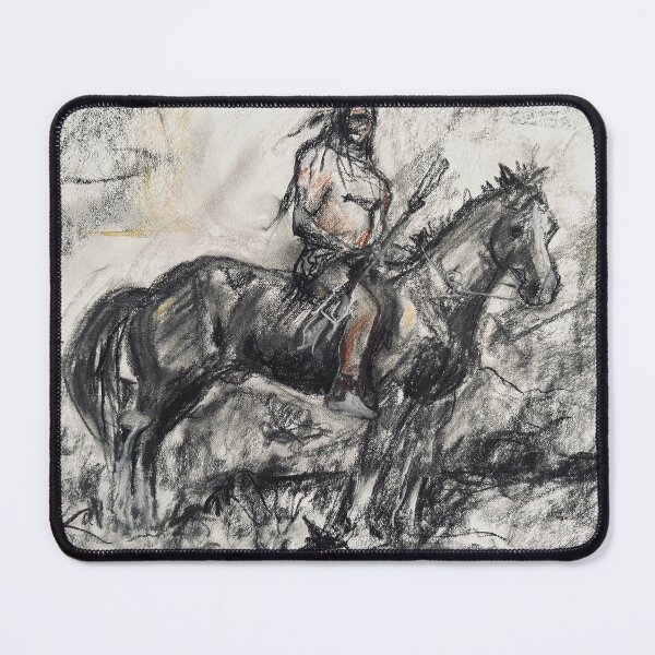 Item preview, Native Brave on Horse designed and sold by cgoertzenart.