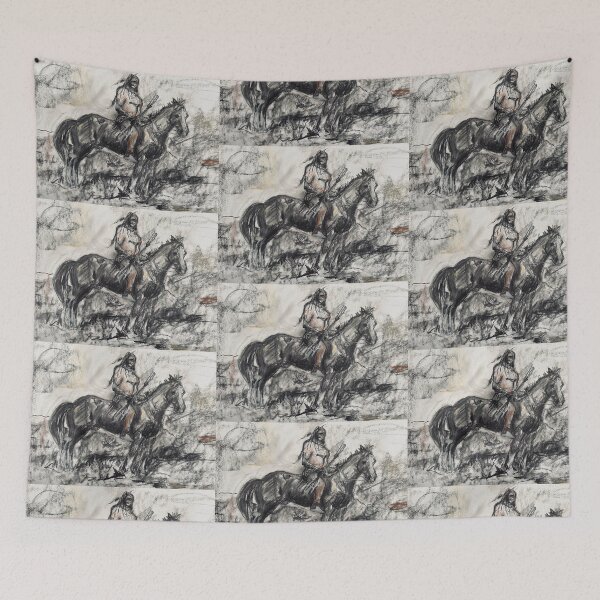 Item preview, Native Brave on Horse designed and sold by cgoertzenart.