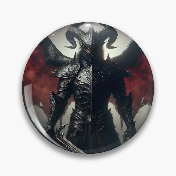 Item preview, Black Demon Knight designed and sold by GalleryBrisArt.
