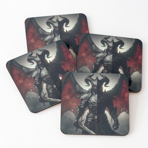 Item preview, Black Demon Knight designed and sold by GalleryBrisArt.