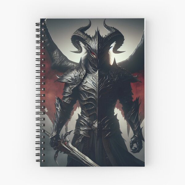 Item preview, Black Demon Knight designed and sold by GalleryBrisArt.