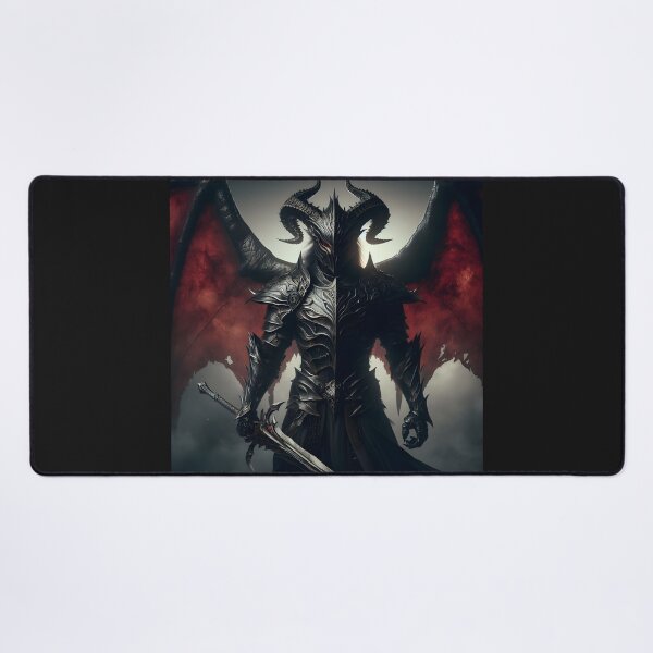 Item preview, Black Demon Knight designed and sold by GalleryBrisArt.