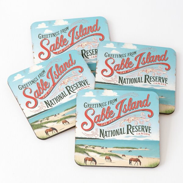 Item preview, Sable Island National Park Canada Postcard Vintage Travel Retro designed and sold by TravelPostcardGems.
