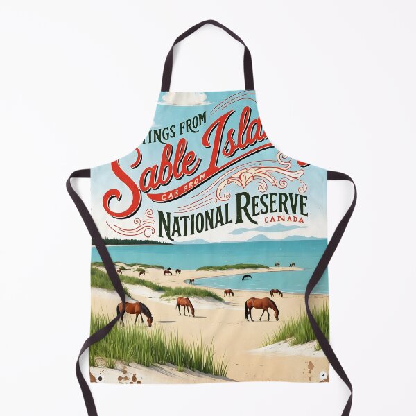 Item preview, Sable Island National Park Canada Postcard Vintage Travel Retro designed and sold by TravelPostcardGems.