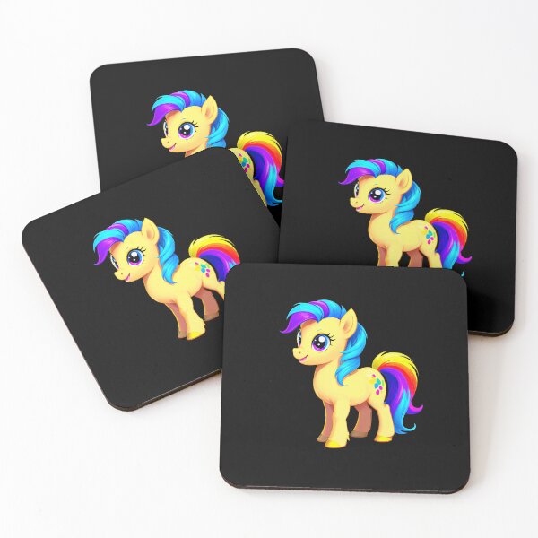 Item preview, Cute pony with colorful mane designed and sold by artwaves.
