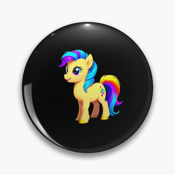 Item preview, Cute pony with colorful mane designed and sold by artwaves.
