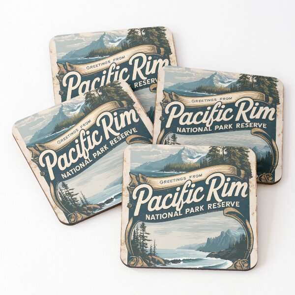 Item preview, Pacific Rim National Park Canada Postcard Vintage Travel Retro designed and sold by TravelPostcardGems.
