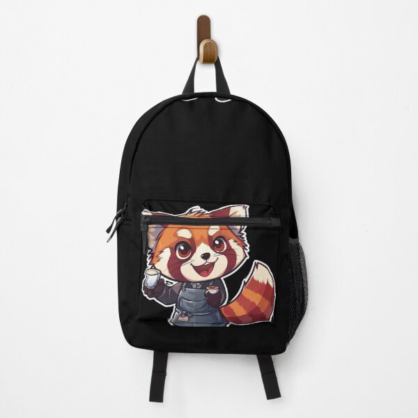 Item preview, Cute Red Panda Barista Sticker designed and sold by FlawlessDraft.
