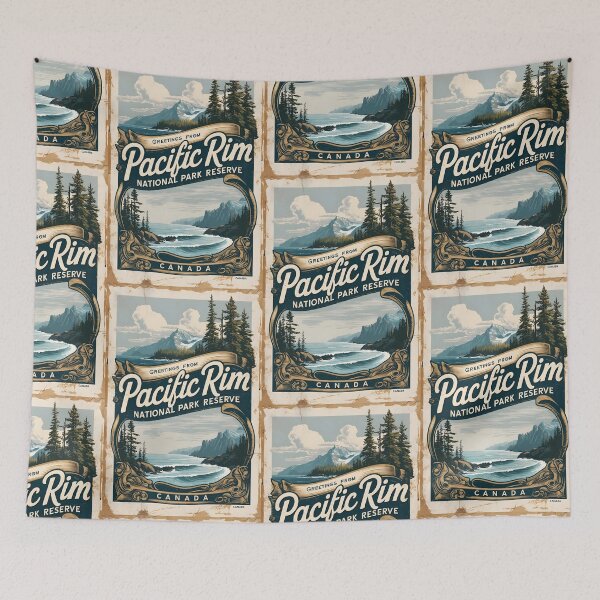 Item preview, Pacific Rim National Park Canada Postcard Vintage Travel Retro designed and sold by TravelPostcardGems.