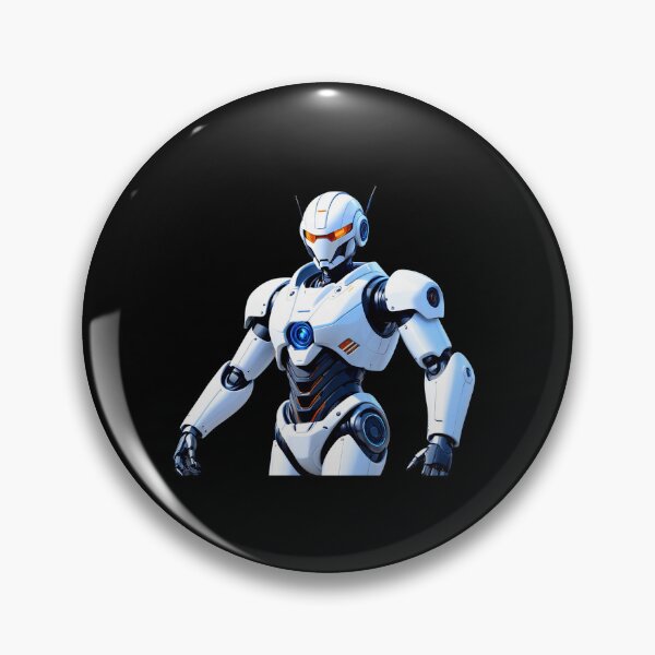 Item preview, Futuristic robotic warrior with glowing core designed and sold by artwaves.