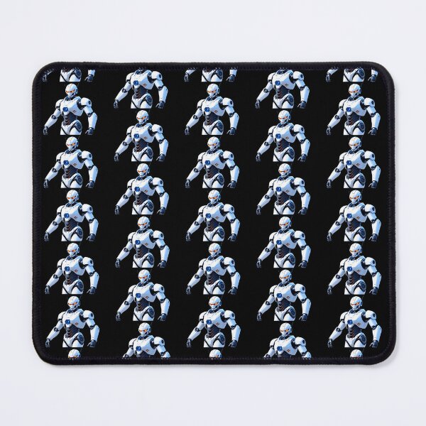 Item preview, Futuristic robotic warrior with glowing core designed and sold by artwaves.