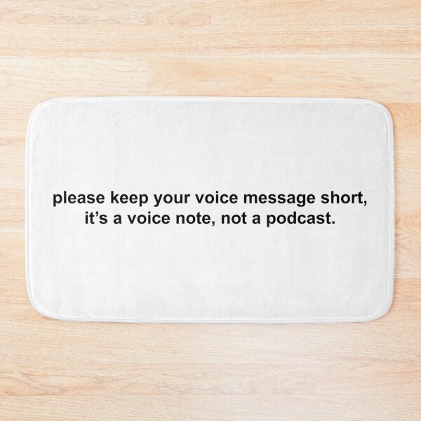 Item preview, please keep your voice message short it’s not a podcast designed and sold by KingaDesigns.