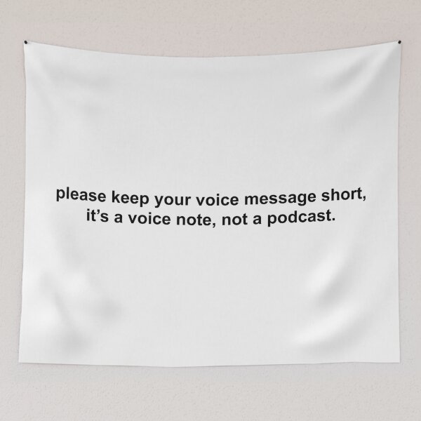 Item preview, please keep your voice message short it’s not a podcast designed and sold by KingaDesigns.