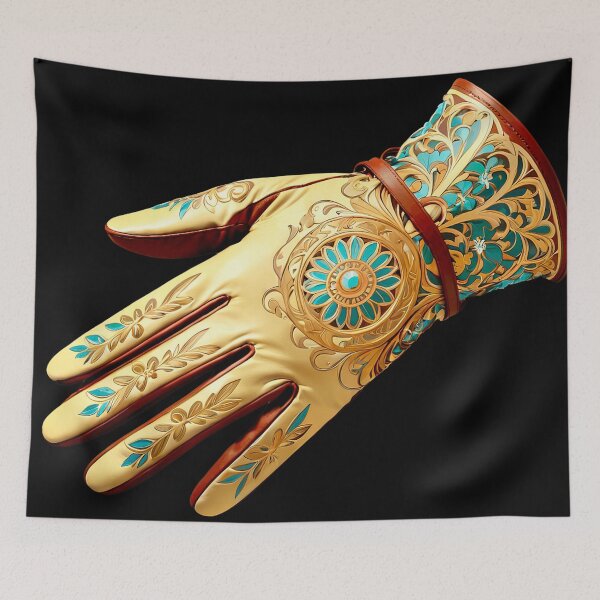 Item preview, Intricately Decorated Leather Glove Design designed and sold by artwaves.