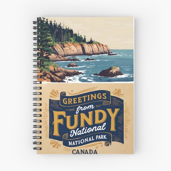 Item preview, Fundy National Park Canada Postcard Vintage Travel Retro designed and sold by TravelPostcardGems.