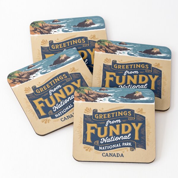 Item preview, Fundy National Park Canada Postcard Vintage Travel Retro designed and sold by TravelPostcardGems.