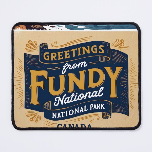 Item preview, Fundy National Park Canada Postcard Vintage Travel Retro designed and sold by TravelPostcardGems.