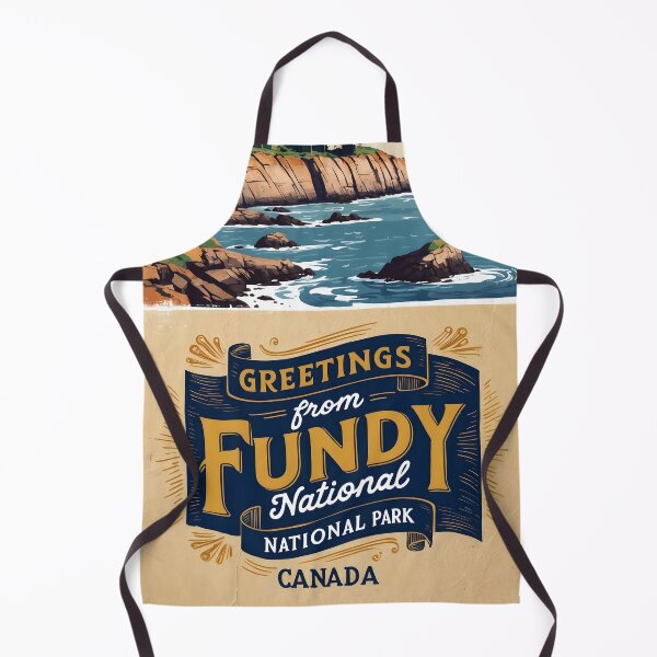 Item preview, Fundy National Park Canada Postcard Vintage Travel Retro designed and sold by TravelPostcardGems.