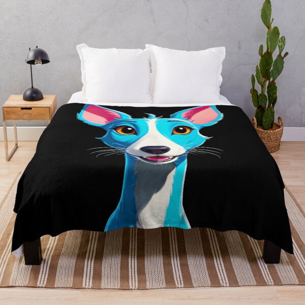 Item preview, Blue Calygreyhound Cartoon Character designed and sold by artwaves.