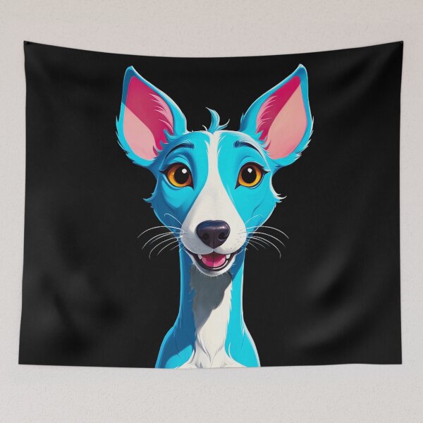 Item preview, Blue Calygreyhound Cartoon Character designed and sold by artwaves.