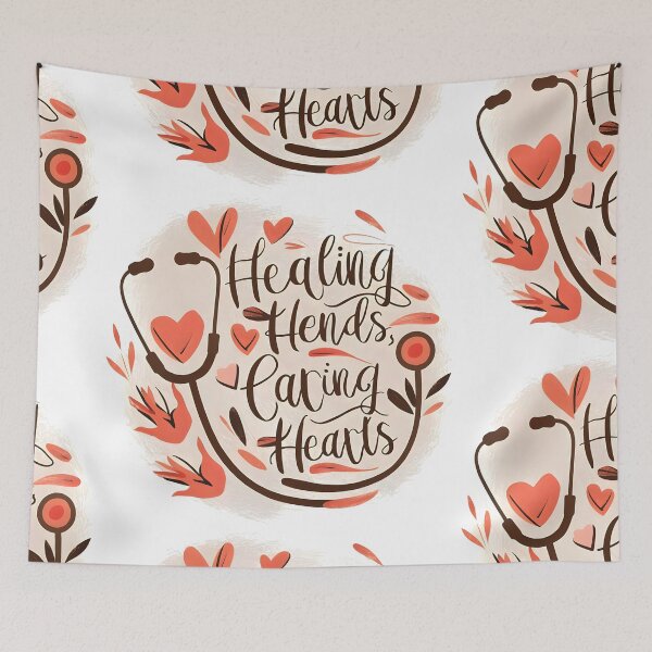 Item preview, Healing Hands, Caring Hearts: A Tapestry of Warmth in Autumn Hues designed and sold by SplashTastic.
