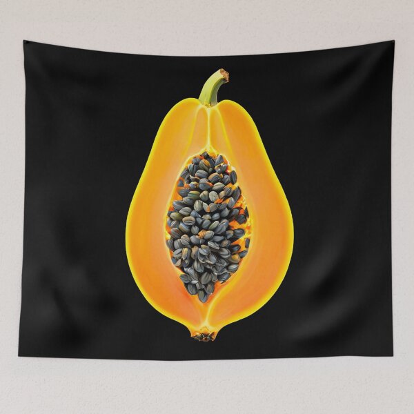 Item preview, Sliced Papaya with Vibrant Seeds designed and sold by artwaves.