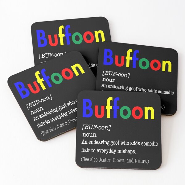 Item preview, Buffoon Definition Colorful Text Design designed and sold by Text2tee.
