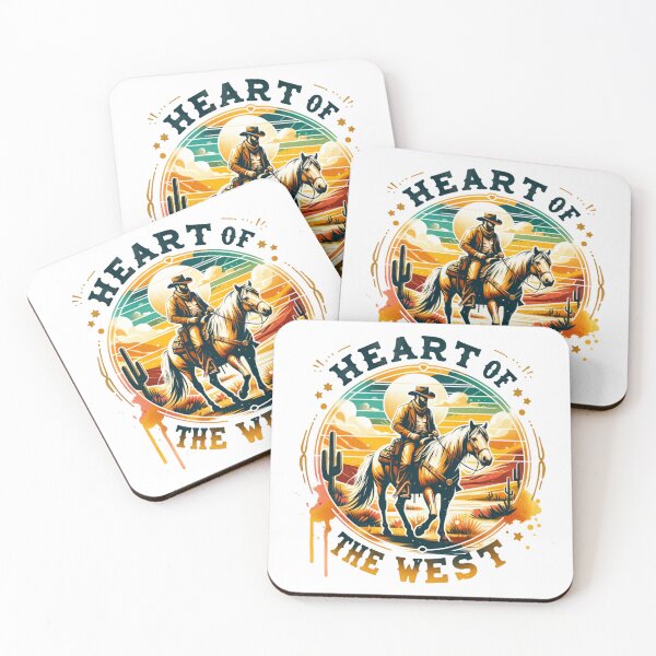 Item preview, ✨Heart of the West – Cowboy on Horse in Desert Design for Apparel, Mugs, Stickers & More designed and sold by artedigital99.