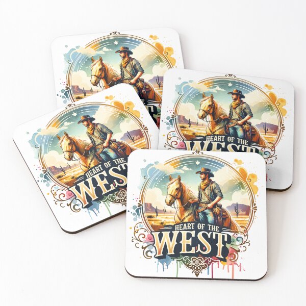 Item preview, ✨Heart of the West – Cowboy on Horse in Desert Design for Apparel, Mugs, Stickers & More designed and sold by artedigital99.
