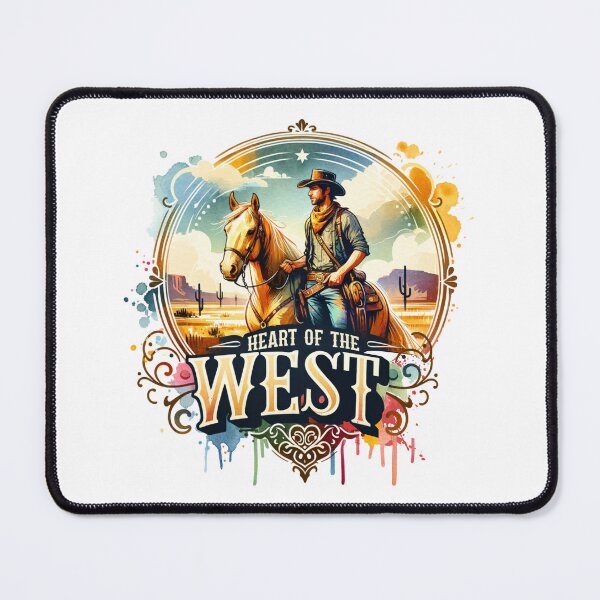 Item preview, ✨Heart of the West – Cowboy on Horse in Desert Design for Apparel, Mugs, Stickers & More designed and sold by artedigital99.