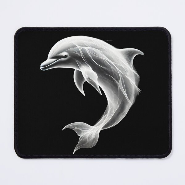 Item preview, Ethereal Monochrome Dolphin designed and sold by Blink Art Studio.