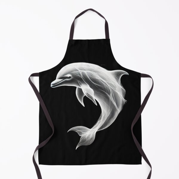 Item preview, Ethereal Monochrome Dolphin designed and sold by Blink Art Studio.