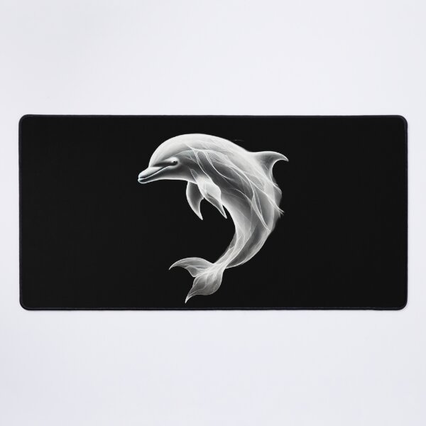 Item preview, Ethereal Monochrome Dolphin designed and sold by Blink Art Studio.