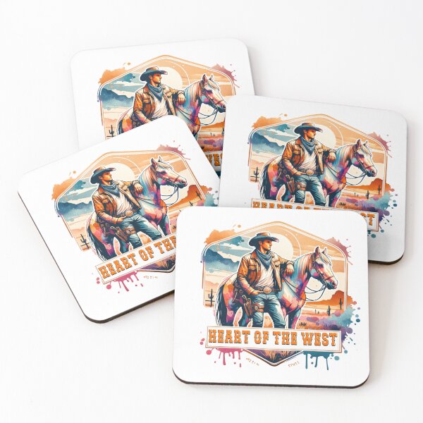 Item preview, ✨Heart of the West – Cowboy on Horse in Desert Design for Apparel, Mugs, Stickers & More designed and sold by artedigital99.