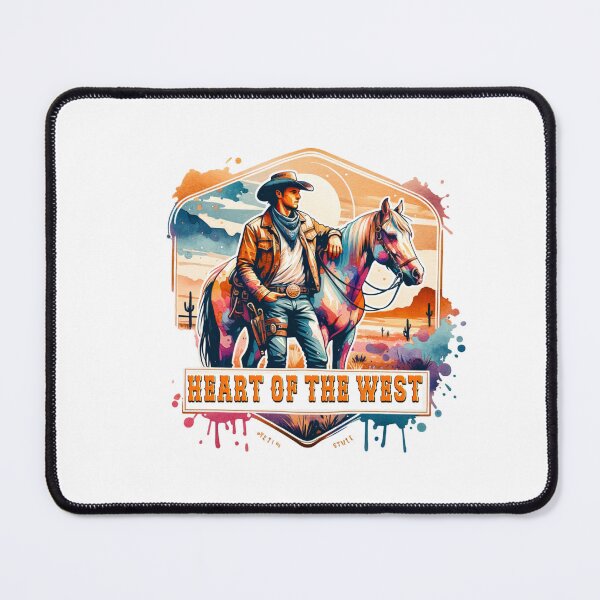 Item preview, ✨Heart of the West – Cowboy on Horse in Desert Design for Apparel, Mugs, Stickers & More designed and sold by artedigital99.