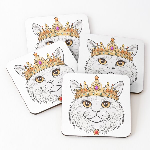Item preview, "The crowned ones" - Persian cat designed and sold by VariousGoodies.